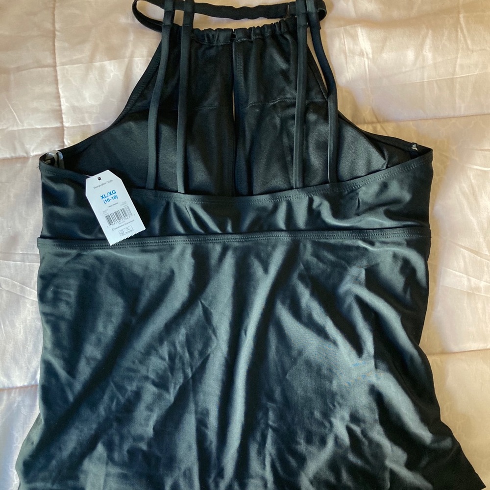 Time & Tru Halter Style XL Swim Top - Picture 2 of 5